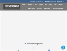 Tablet Screenshot of hosthouse.dk